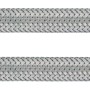 LUX Flexschlauch, 800 mm, Edelstahl, mit Überwurfmuttern zum Verbinden von Armaturen.