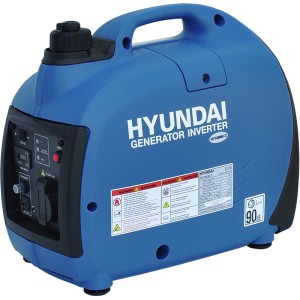 Blauer Hyundai Inverter-Generator HY1000Si D mit 1000 W, tragbarer Stromerzeuger.