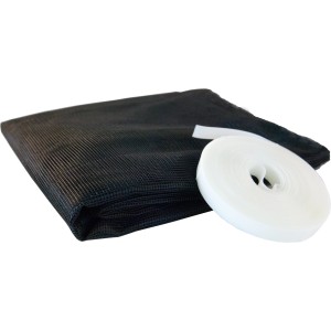 Windhager Fliegengitter Plus für Dachfenster, anthrazit, mit Klettband zur einfachen Montage.