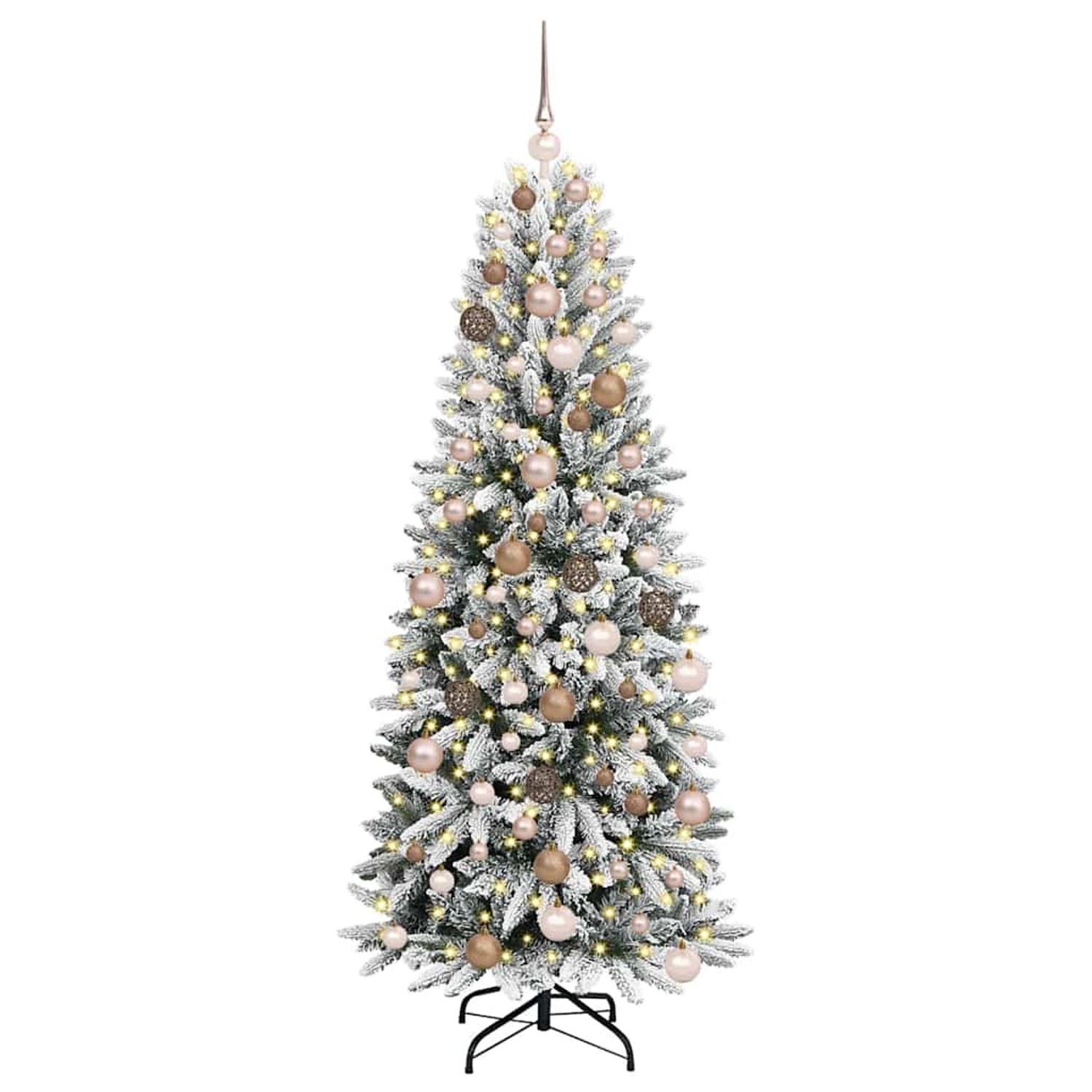 vidaXL Künstlicher Weihnachtsbaum mit 300 LEDs Weiß 73 x 73 x 180 cm 3396043