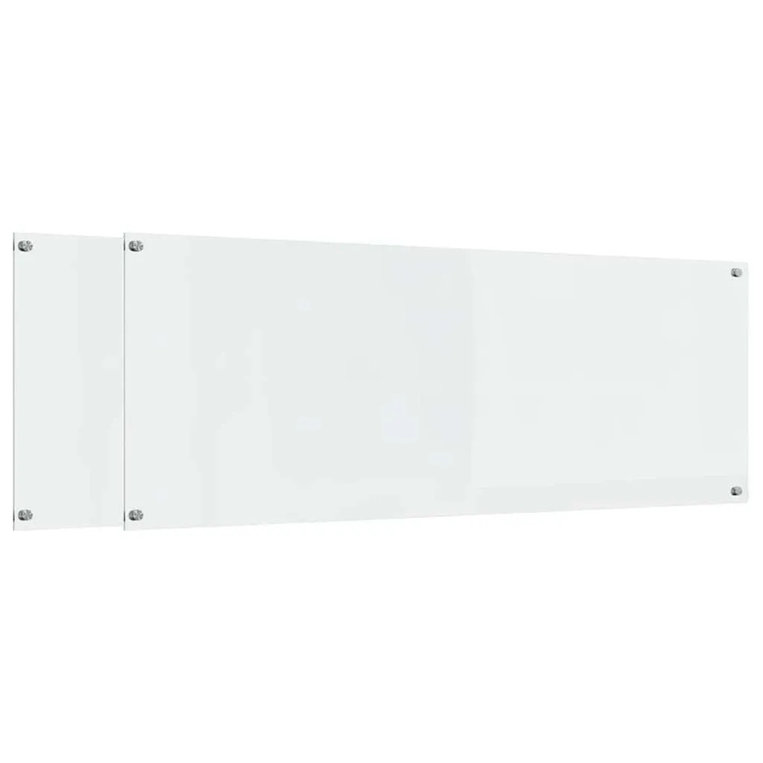 vidaXL Küchenrückwand 2 Stk Transparent 110 x 40 cm Gehärtetes Glas 3415488