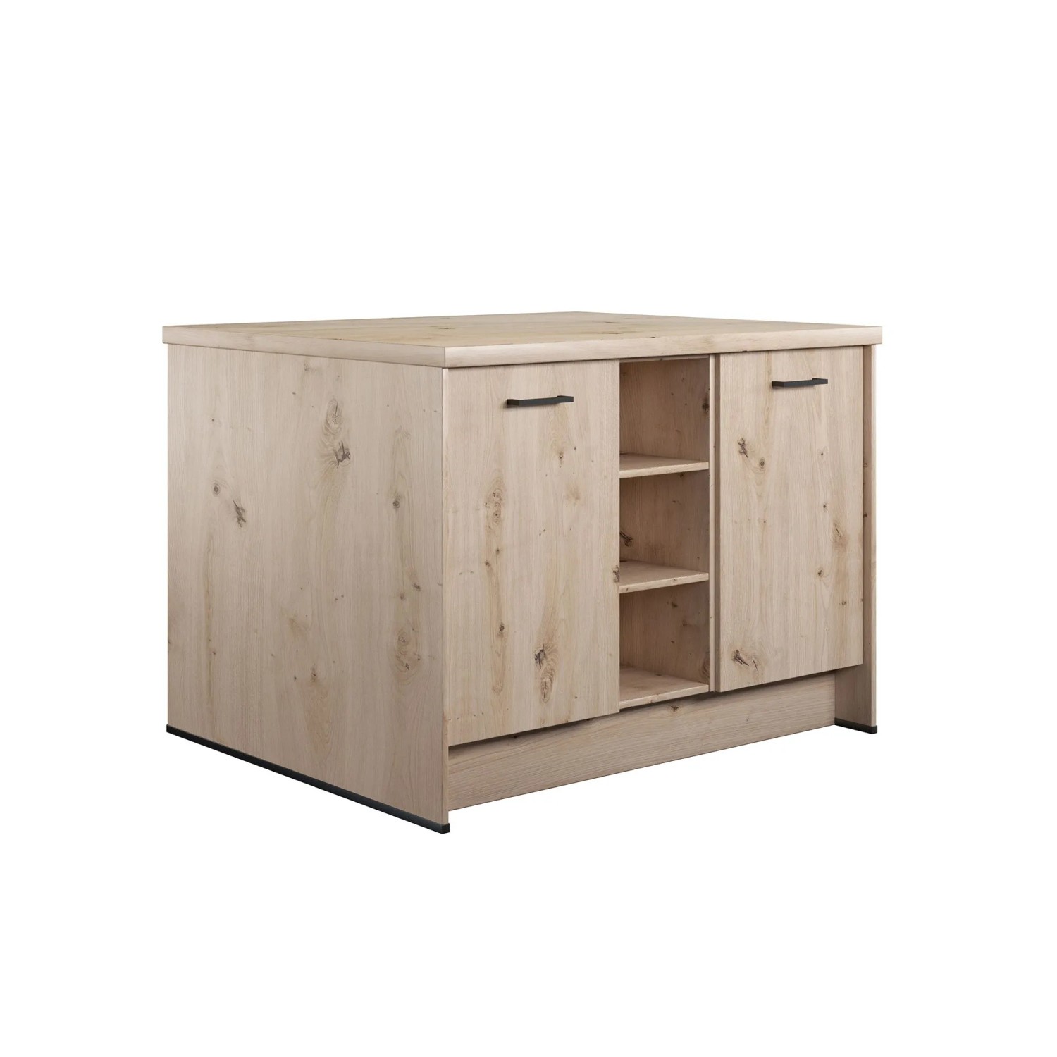 Impuls Küchen Kücheninsel IBZ4123J1 123,4 cm Eiche Hell Holznachbildung