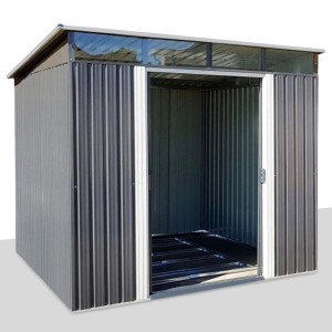 osoltus Metall Gerätehaus Pultdach Geräteschuppen  238 cm x 238 cm 5,6 m²