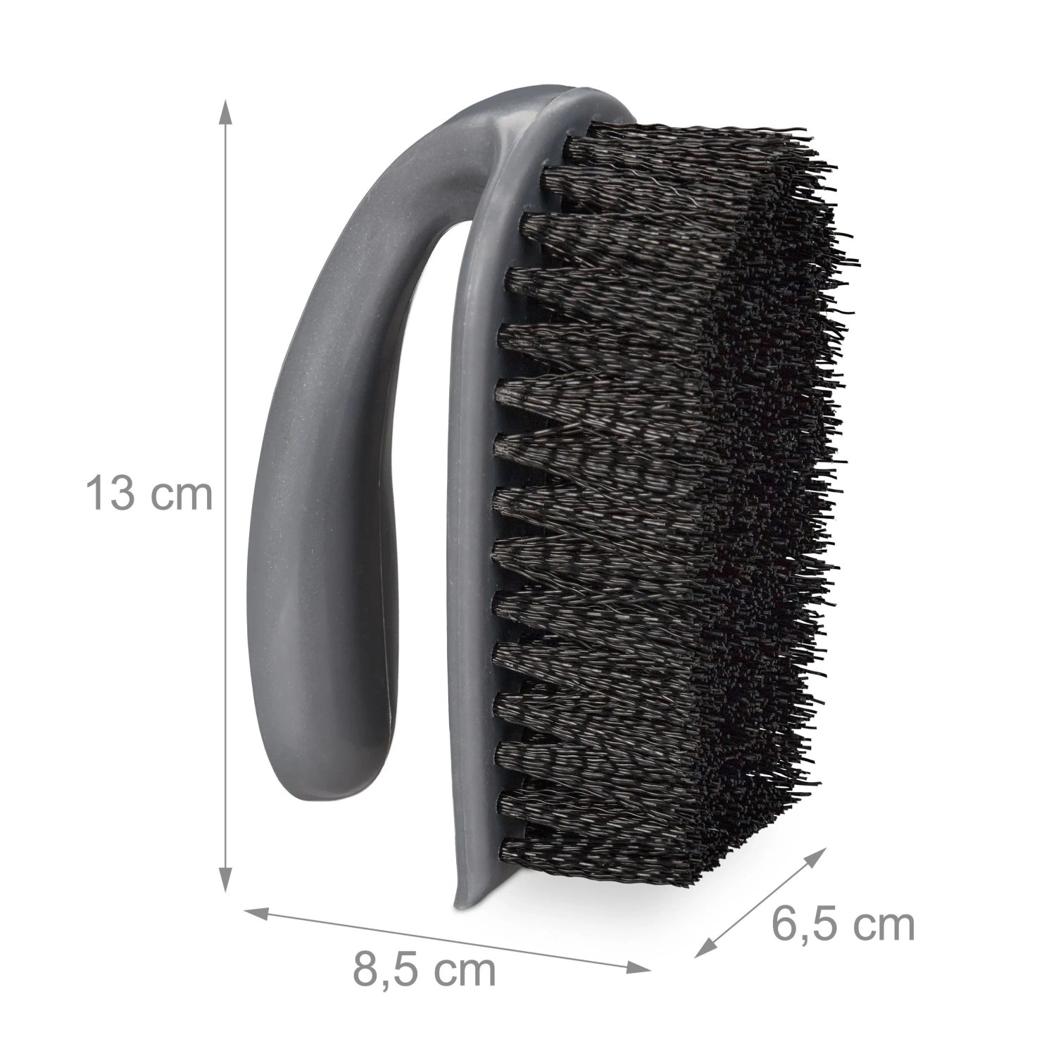Relaxdays Scheuerbürste 6er Set Kunststoff Grau Schwarz 13 cm x 6,5 cm x 8,5 cm_4