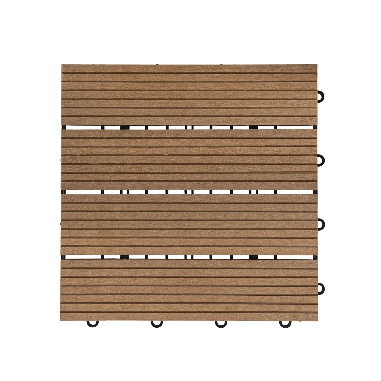 Home Deluxe WPC-Klickfliesen Bavaro Holzoptik Teak 1 m²