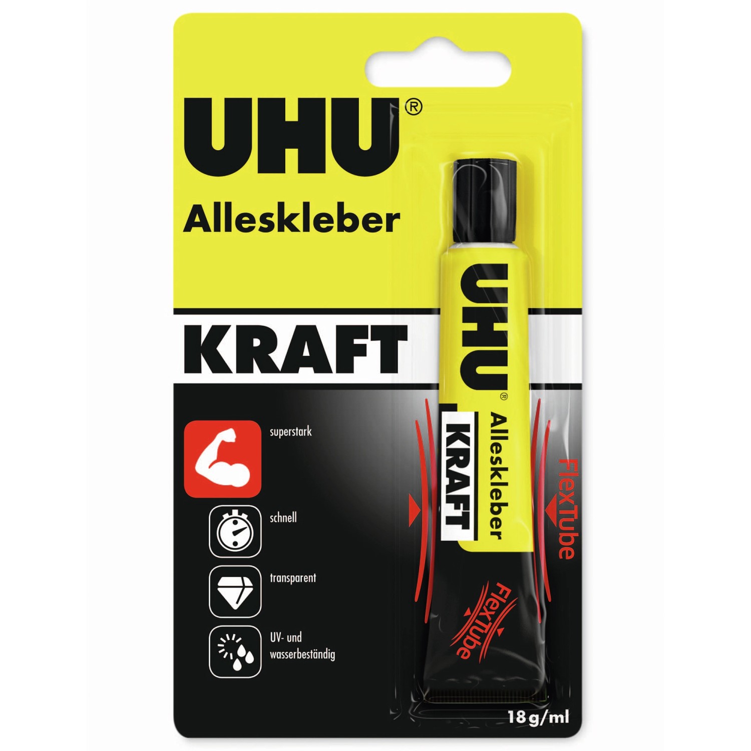 Uhu Alleskleber Kraft Transparent Flex Tube 18 g günstig online kaufen