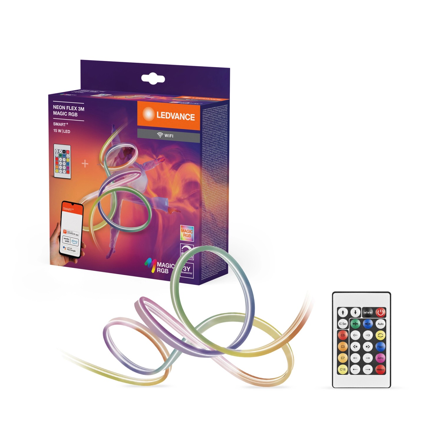 Ledvance Smart LED-Streifen Neon Flex inkl. Fernbedienung WiFi Magic RGB 30 günstig online kaufen
