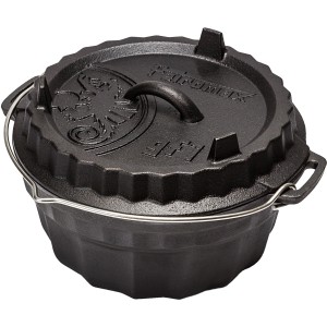 Petromax Gugelhupfform GF1 aus Gusseisen mit Deckel, ca. 3 l, für Grill & Backofen.