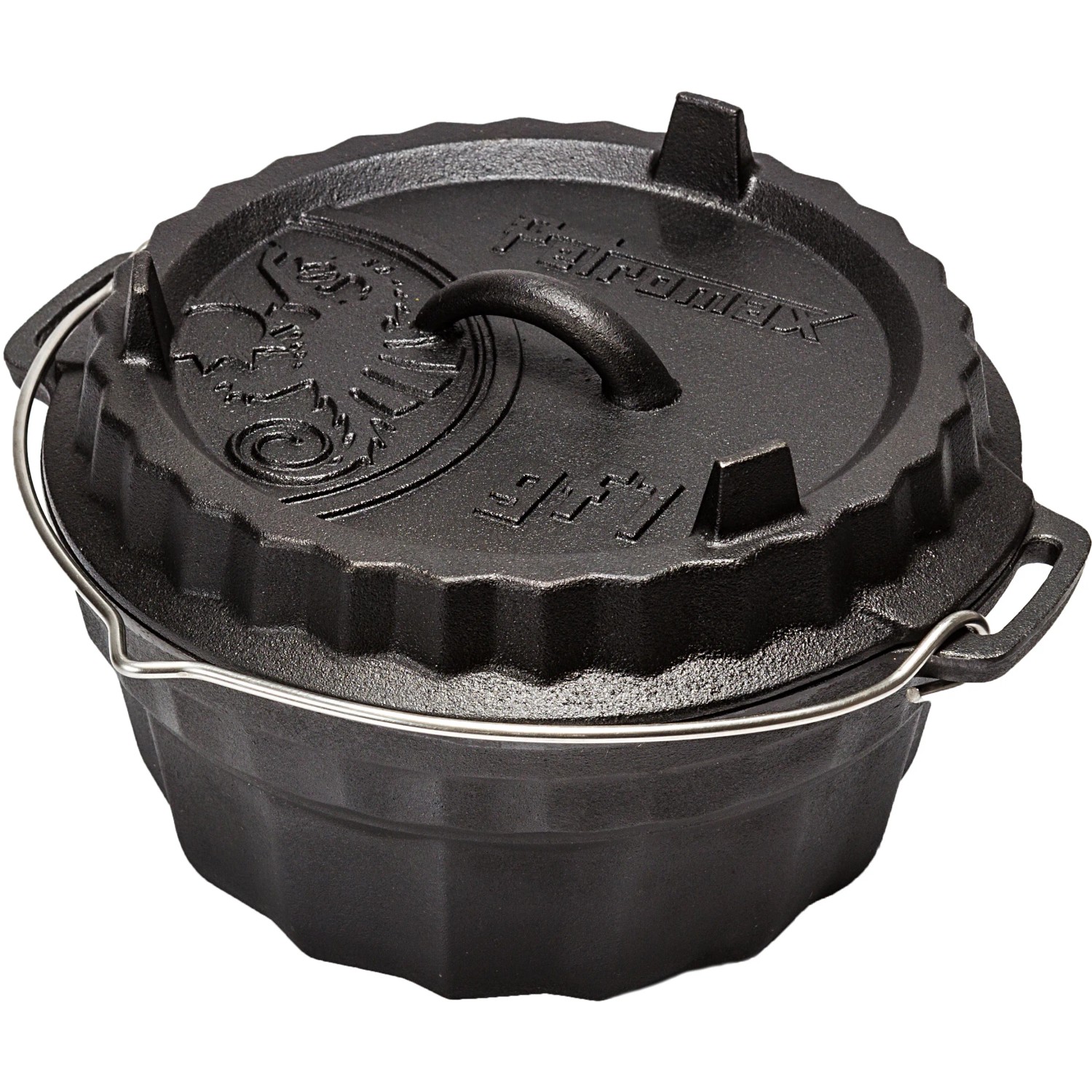 Petromax Gugelhupfform mit Tortenboden-Deckel GF1 Gusseisen ca. 3 l