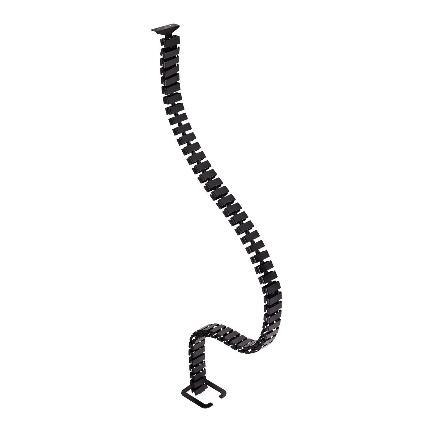 SOTECH CAVO Kabelführung Senkrecht Schwarz mit 52 Segmenten für Schreibtischhöhen bis 1400 mm