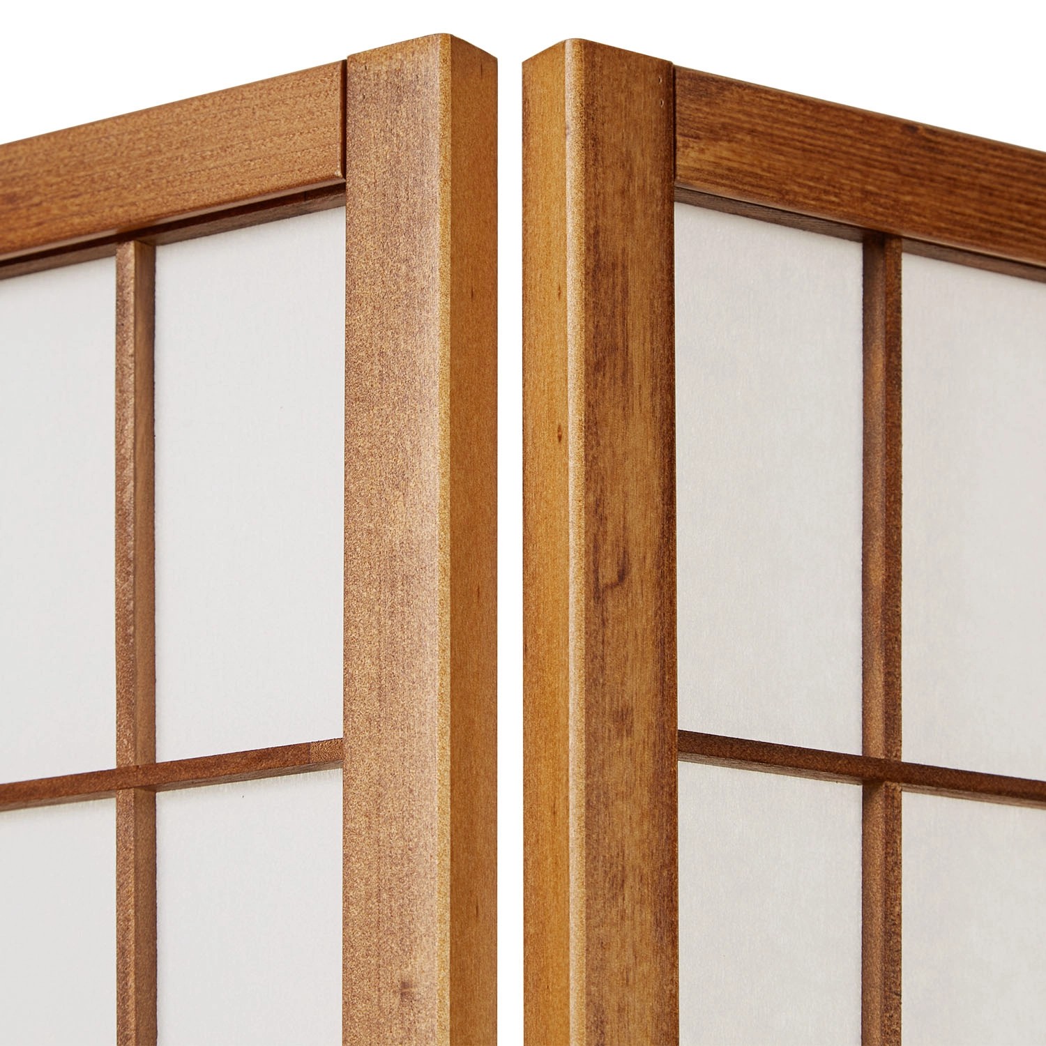 Homestyle4u 3-tlg. Paravent in Braun 132x175 cm 161_7