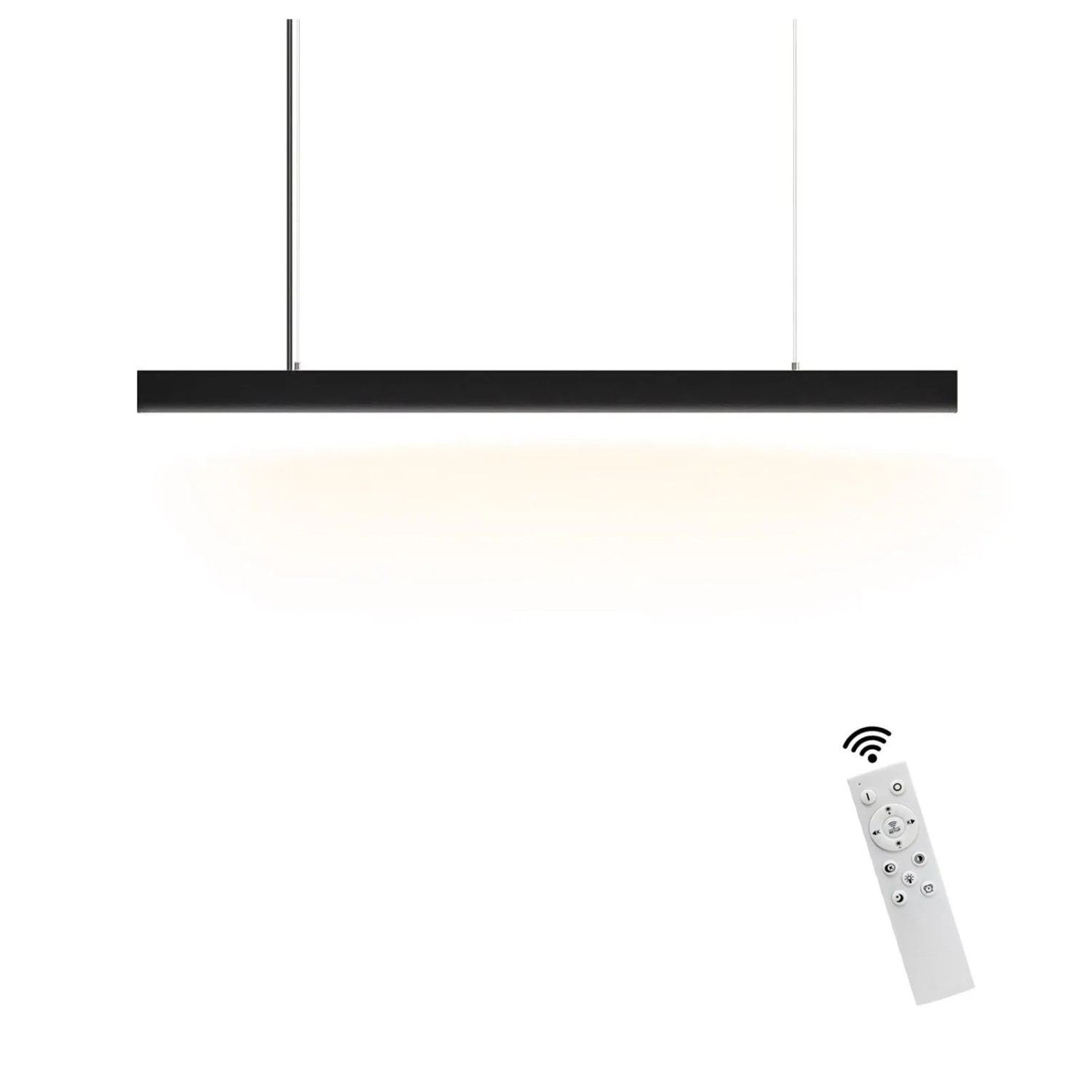 NETTLIFE LED Pendelleuchte aus Aluminium L107cm Schwarz
