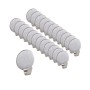 Relaxdays Klebehaken 24er Set Edelstahl Silber Selbstklebend 2,5 x 2 x 1,5 cm 2 g