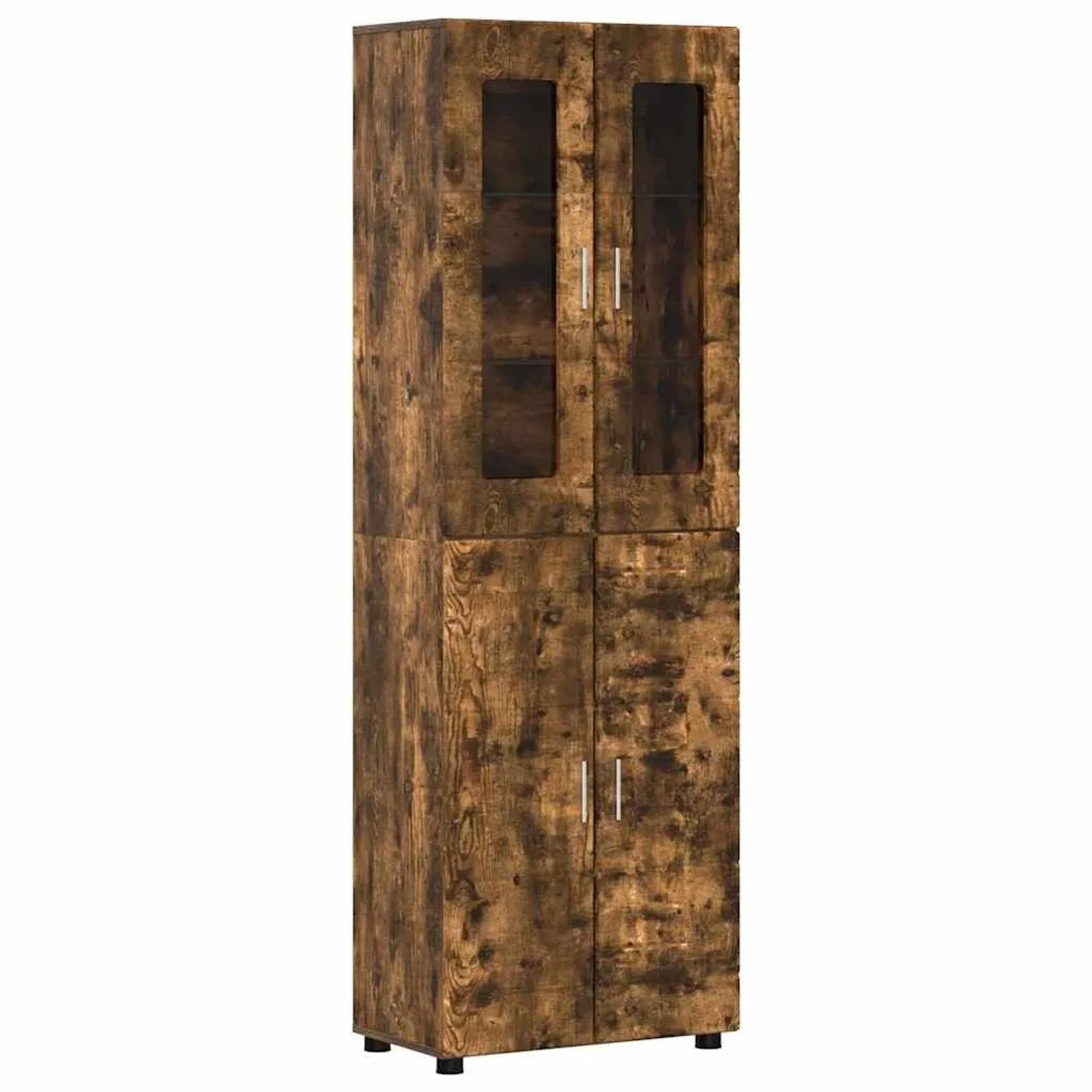 vidaXL Highboard mit Regal FLORIN Geräucherte Eiche 60 x 35 x 182 cm 3397919
