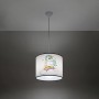 Sollux Lighting Hängeleuchte Unicorn 30: Kinderlampe mit Einhorn und Regenbogen für das Kinderzimmer.