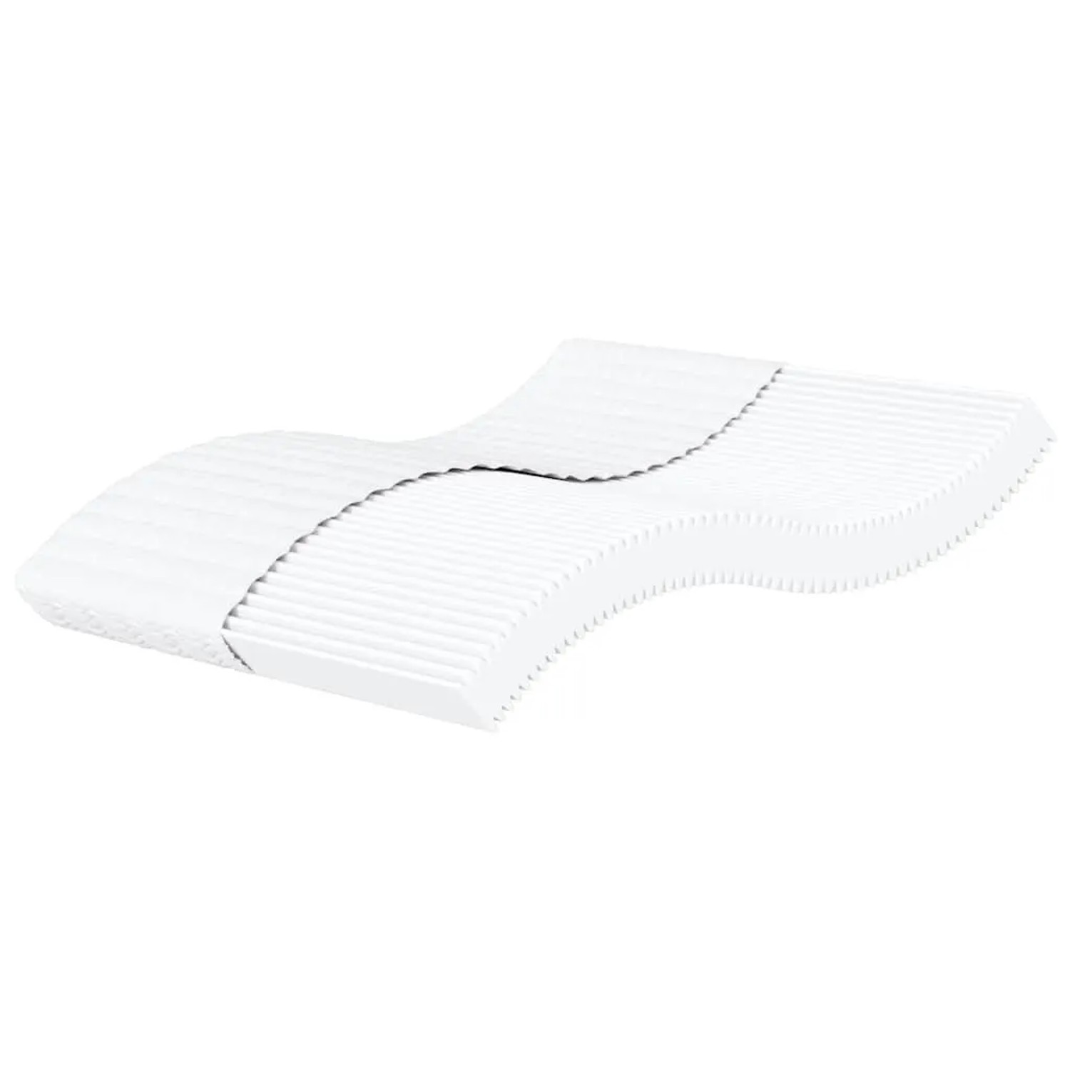 vidaXL Schaumstoffmatratze Weiß 200x210 cm Härtegrad H2 H3 4016637