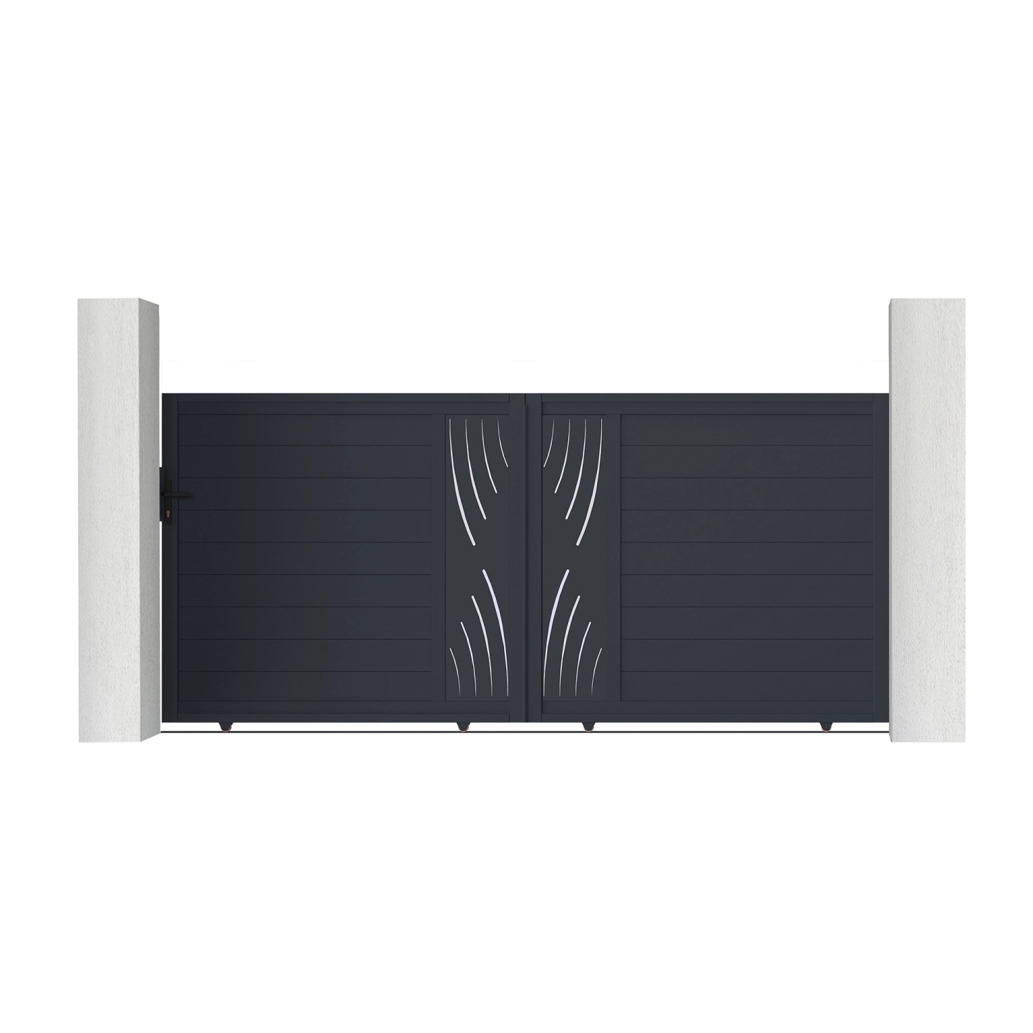 Casanoov Schiebetor 3 5M Veleta H 160Cm & Gartentür 1M Veleta H 160Cm Alumi günstig online kaufen