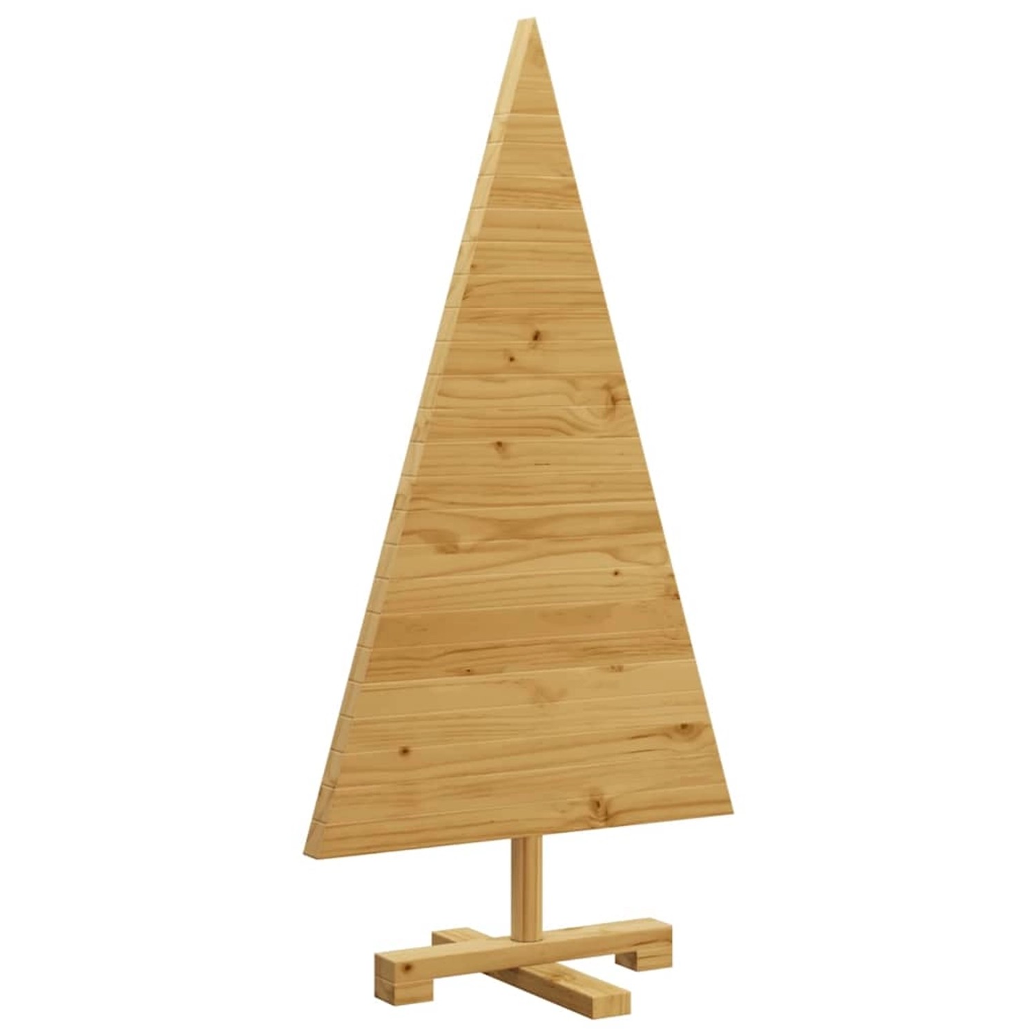 vidaXL Weihnachtsbäume mit Ständer Braun 90 cm Massivholz Kiefer 42016710