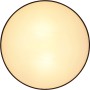 Weiße Globo Deckenleuchte Ingeborg, 2-flammig, rund, 350x100mm. Moderne Deckenlampe für Wohnräume.