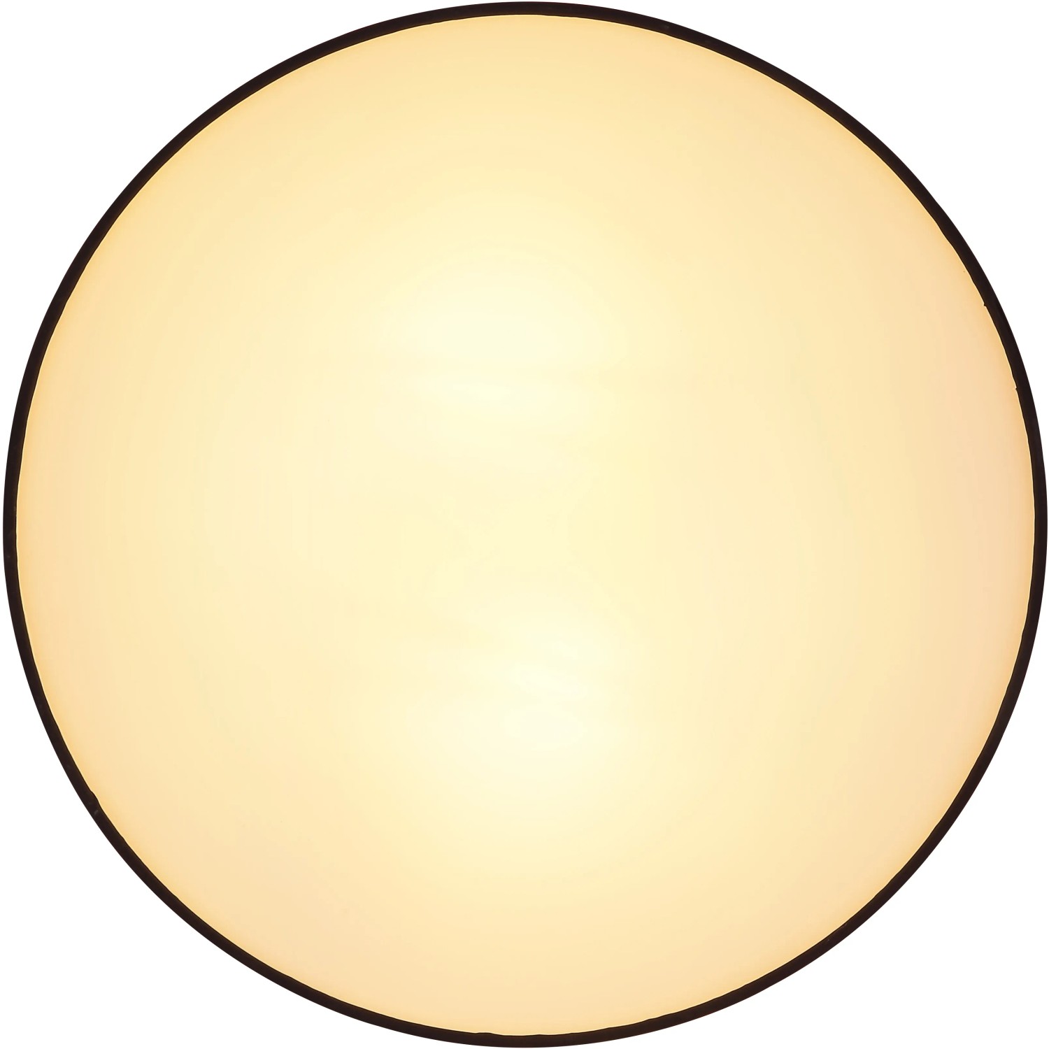 Weiße Globo Deckenleuchte Ingeborg, 2-flammig, rund, 350x100mm. Moderne Deckenlampe für Wohnräume.