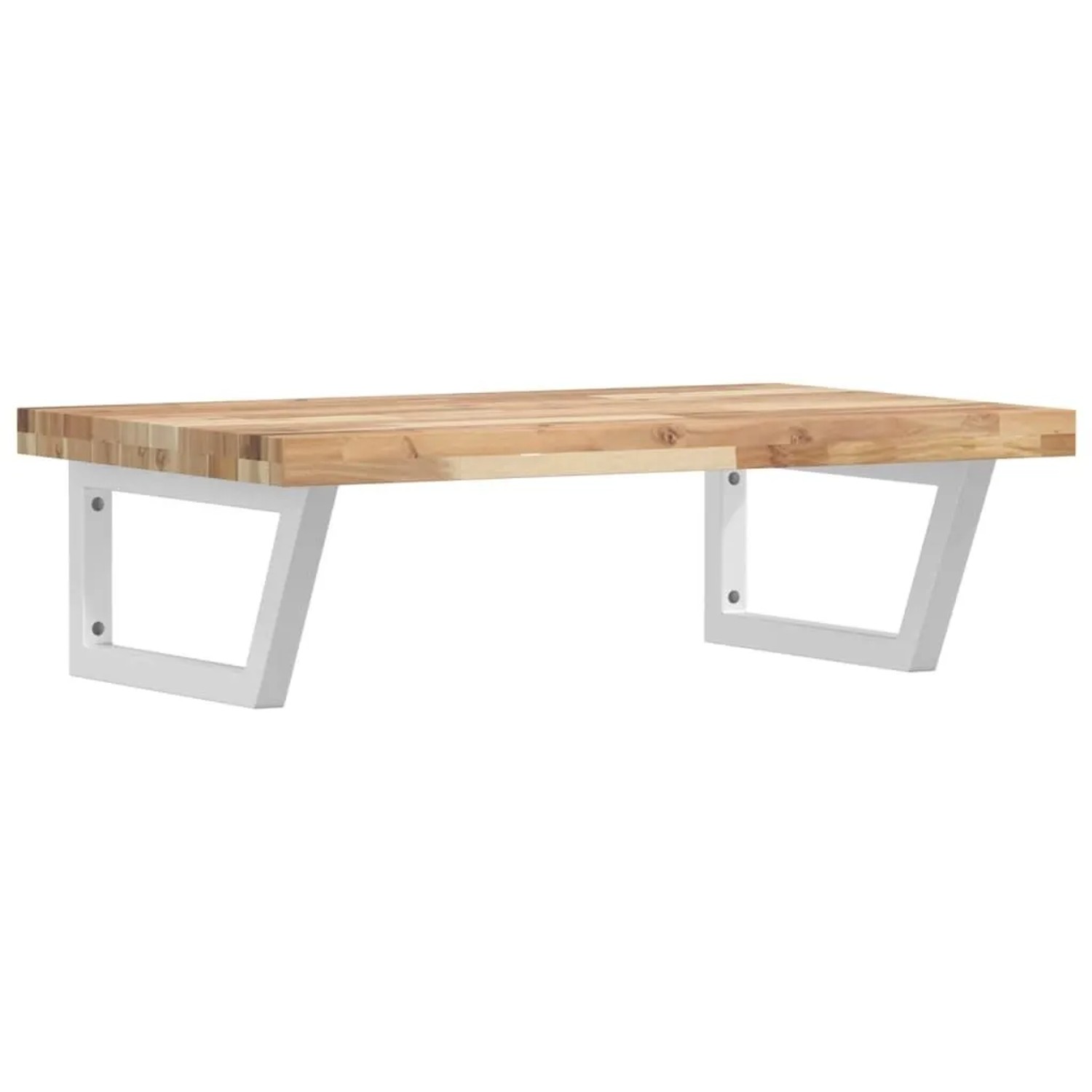 vidaXL Waschbeckenregal Wandmontage Stahl und Akazienholz 3302802