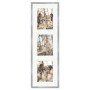 Silberner WANDStyle Galerierahmen für 3 Fotos (15x20 cm).