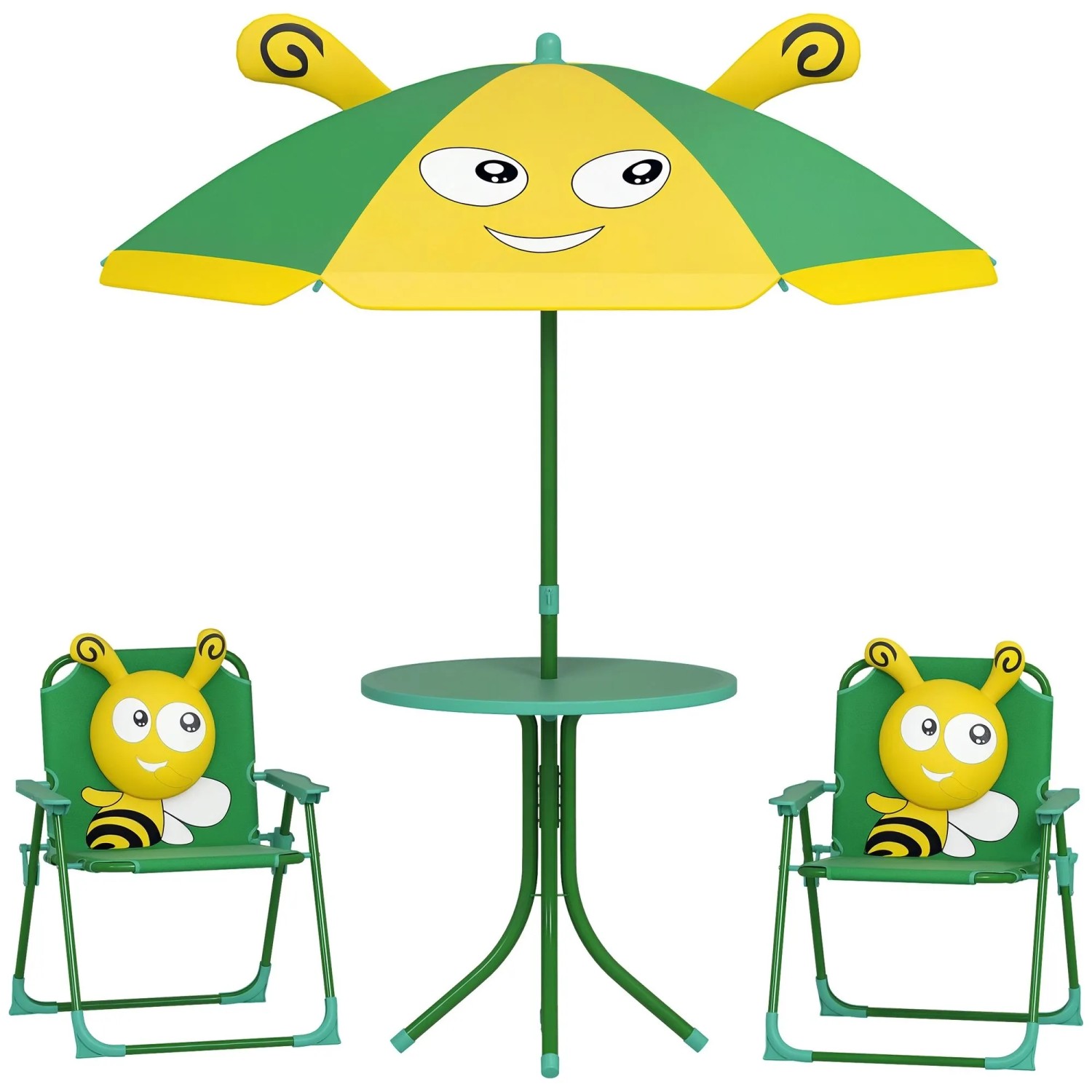 AIYAPLAY Kinder Garten Tisch und Stuhl Set Polyester 49,5L x 49,5B x 50H cm