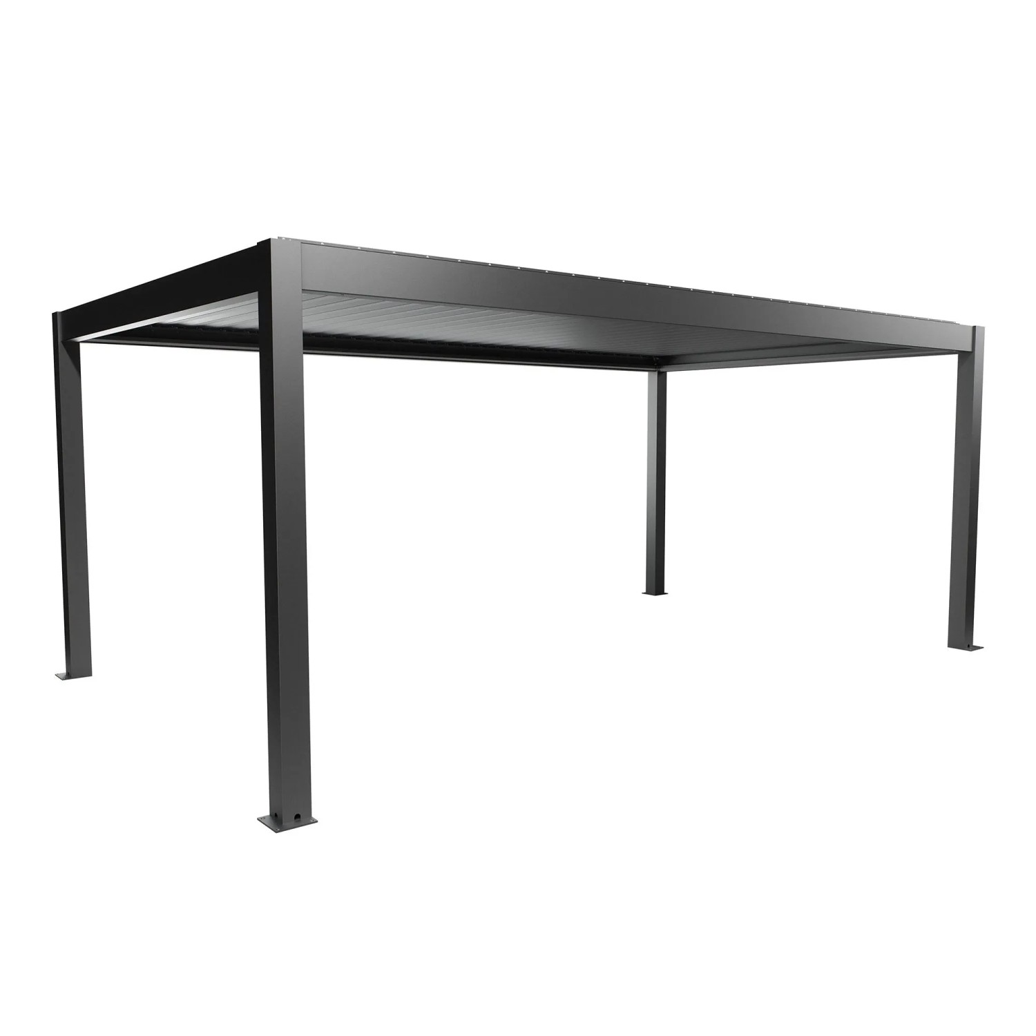 Biohort Pergola 6 m x 3,5 m Dunkelgrau-Metallic