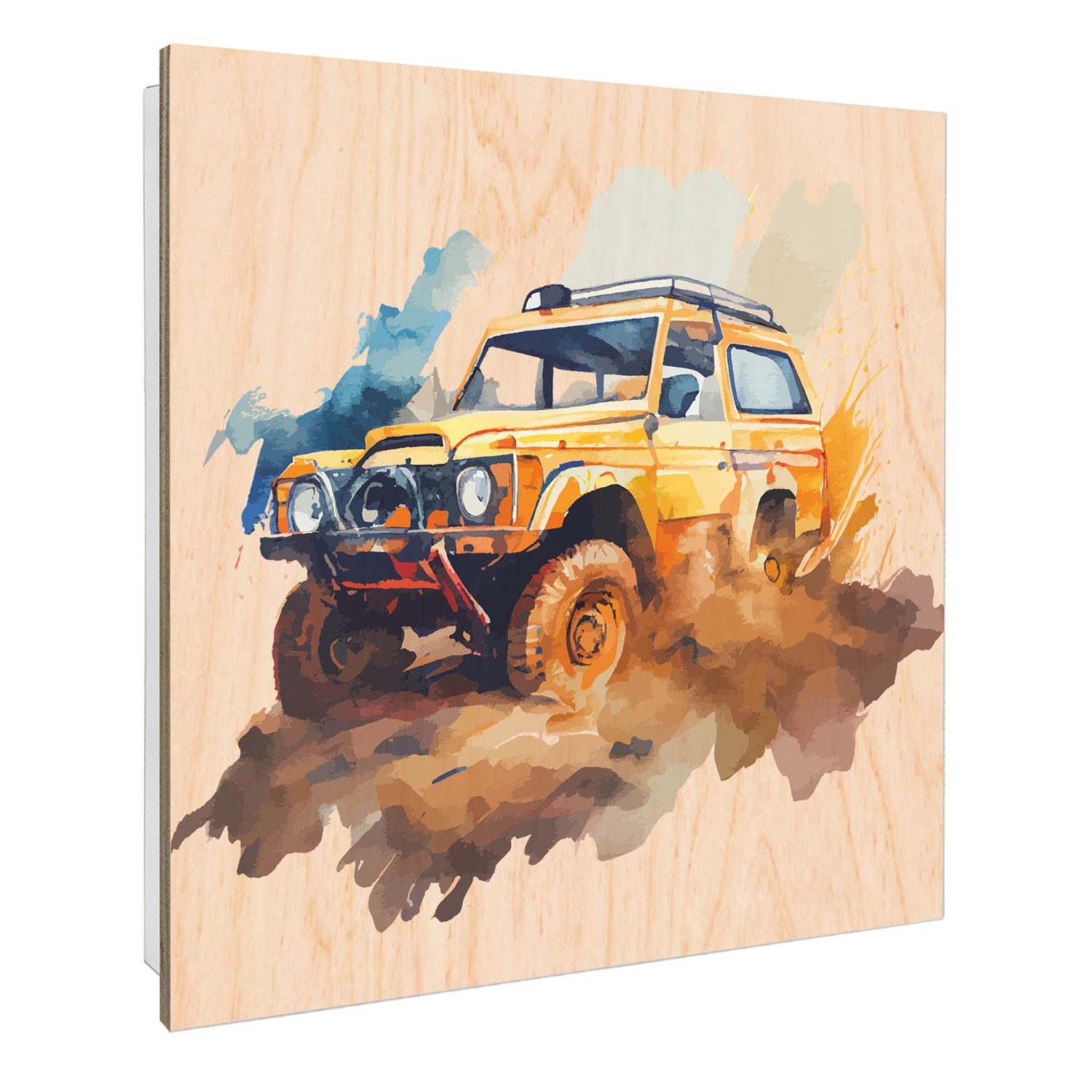 Banjado Großer Schlüsselbox Holz 30x30cm Weiß Scharnier Rechts 50 Haken Sch günstig online kaufen