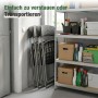Sekey Rattan Gartenstuhl 6er Set, platzsparend zusammengeklappt.
