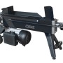 CMI Holzspalter 4 t, schwarz, mit Rädern und Motor. Ideal für Brennholz.