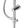 Detailaufnahme: AM.PM Duschsystem Hit, Chrom Duschsäule mit Brauseschlauch.