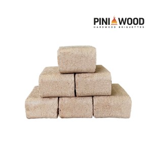PINI RUF Holzbriketts 100% Buche 300 kg Palette Harholz Briketts für Kamin Ofen Grill Feuerschale