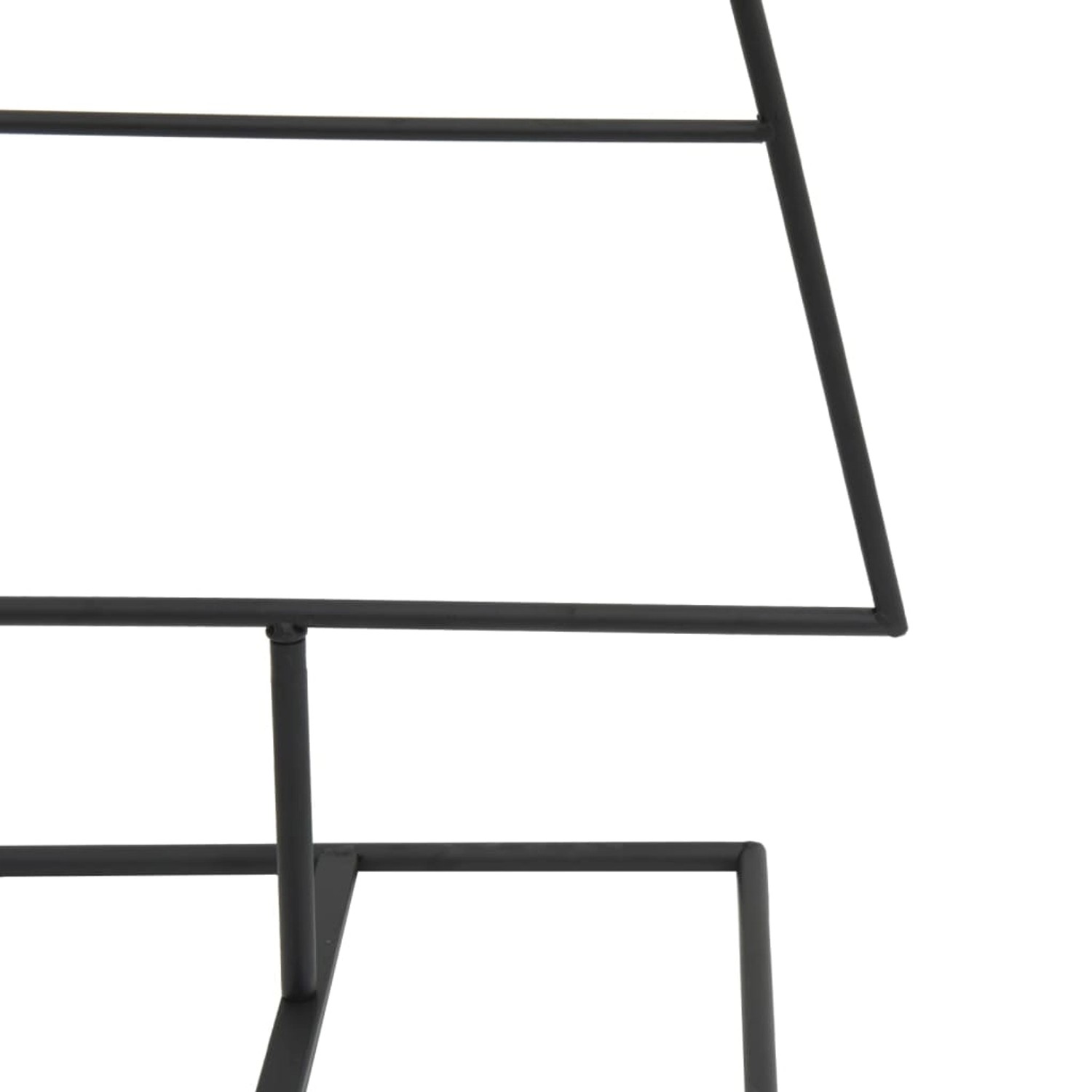 Schwarzer Metall-Weihnachtsbaum, 60 cm, zur individuellen Dekoration.