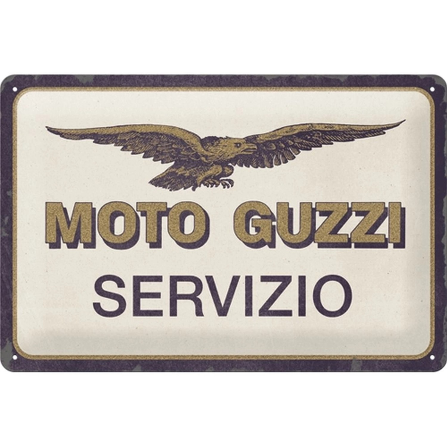 Nostalgic-Art Blechschild 20 x 30cm - Moto Guzzi - Servizio günstig online kaufen