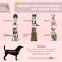 Infografik: PawHut Hundesofa – Geeignet für mittelgroße und große Hunde bis 25 kg.