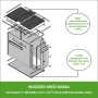 Explosionszeichnung Timbela Gartenhaus M306A+M306G mit Boden, Holz, 2,63 m².
