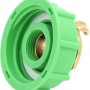 SK-Adapter 20 mm für IBC-Regentonne, grüner Kunststoff mit Messinggewinde.