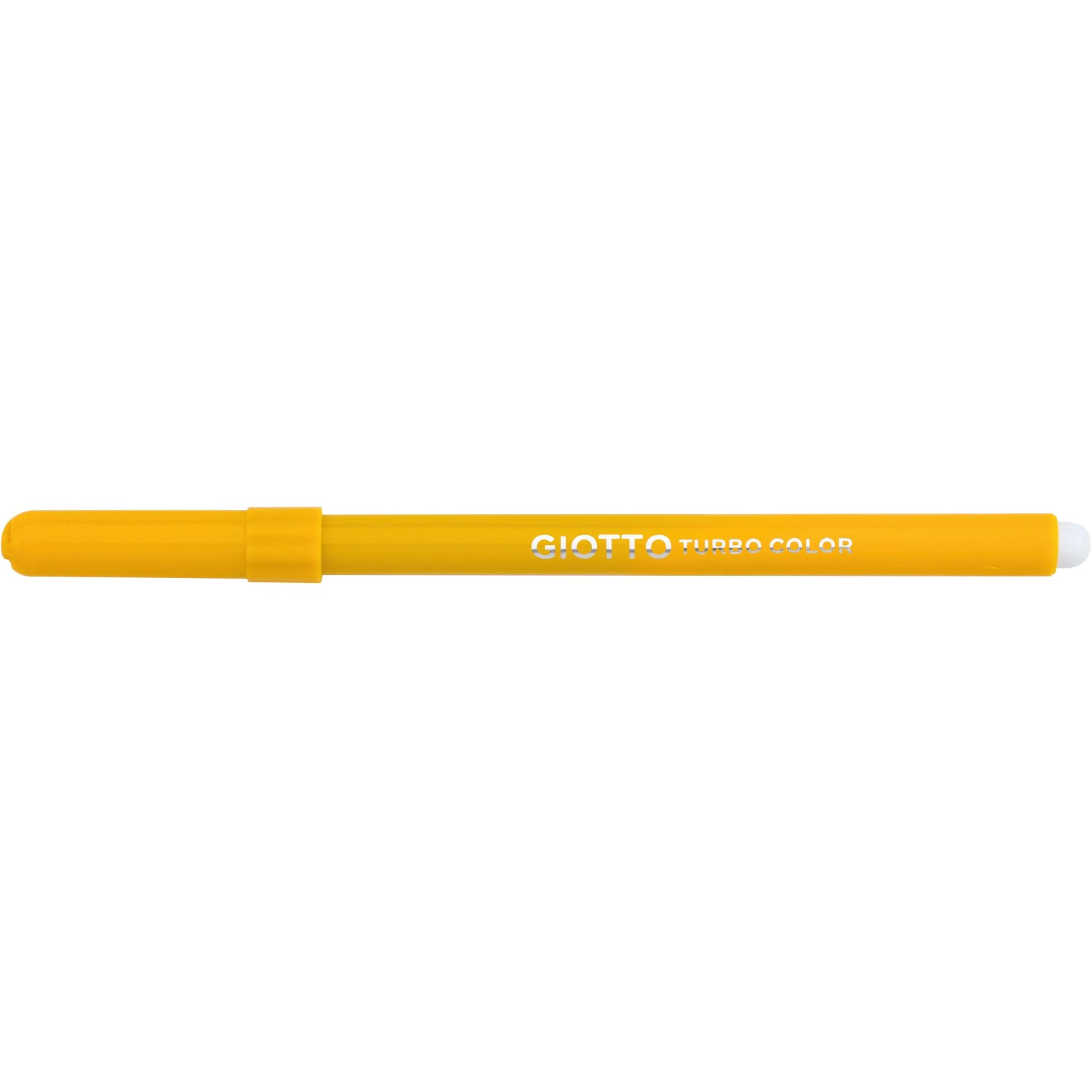 Gelber Giotto Turbo Color Fasermaler Stift für Hauttöne, Detailansicht.