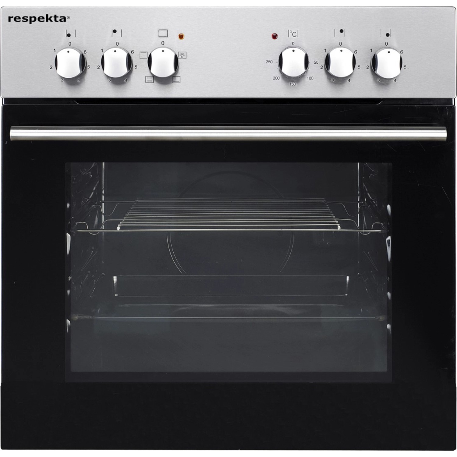 Respekta Einbauherd-Set mit Edelstahlkochmulde für die Küchenzeile KB250ESG.