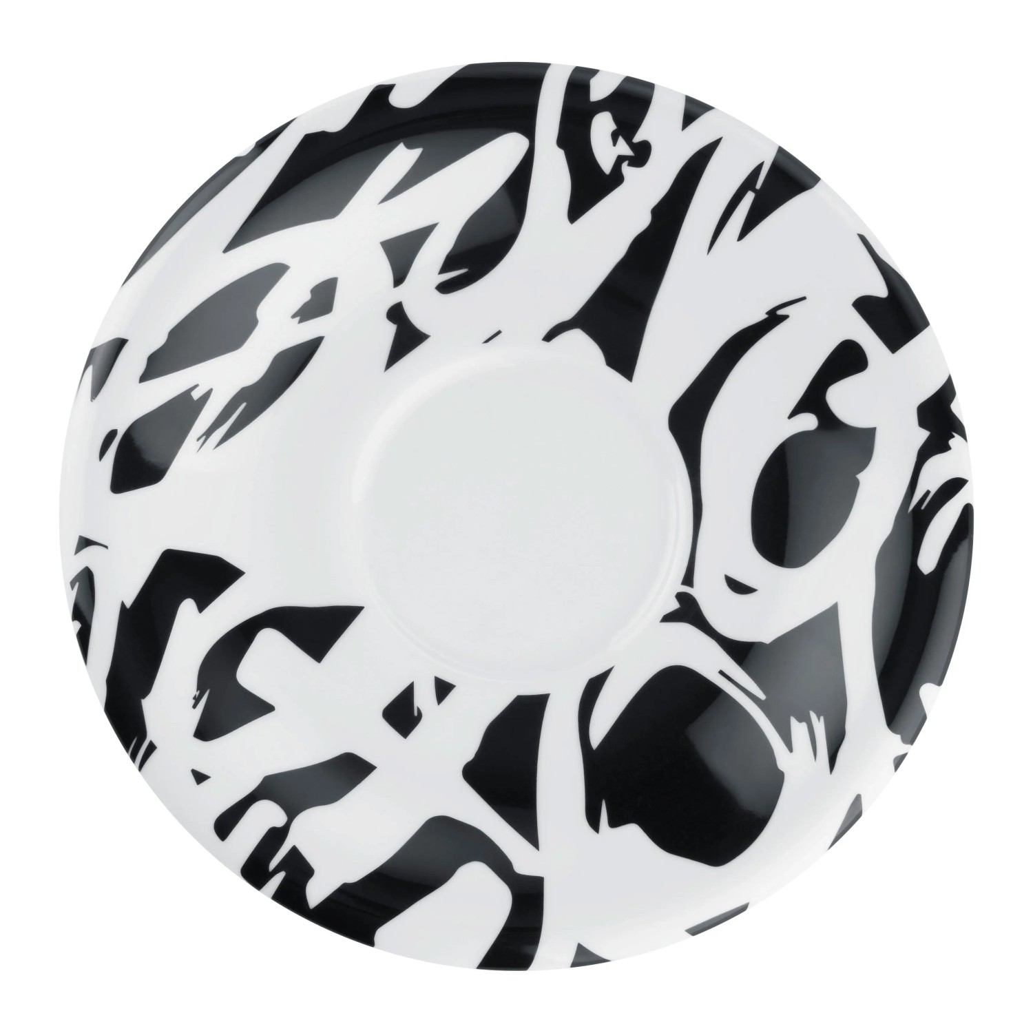 Mömax Untertasse Graffiti Schwarz/Weiß Ø ca. 18cm