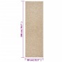 Rechteckiger Outdoor-Teppich ZIZUR 80x200 cm in Jute-Optik aus Polypropylen, beige, mit gewebter Struktur.