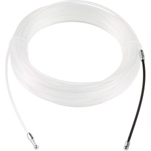 Transparente PVC-Einziehspirale, 20 m, zum Durchziehen von Kabeln in Leerrohren.