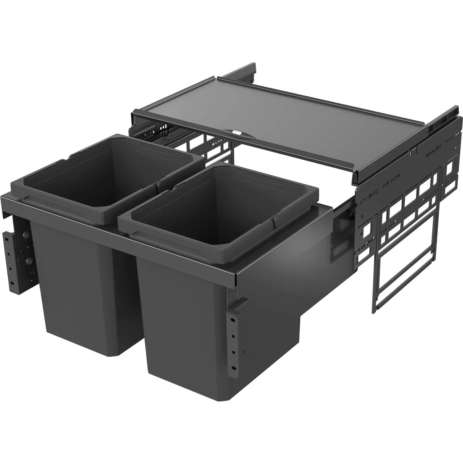 Vauth-Sagel Abfalltrennsystem Envi Space S Korpusbreite 600 mm 2x15,5, Lava