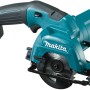 Makita Akku-Handkreissäge HS301DZ in Türkis und Schwarz. Kompakte Bauweise für präzise Schnitte.