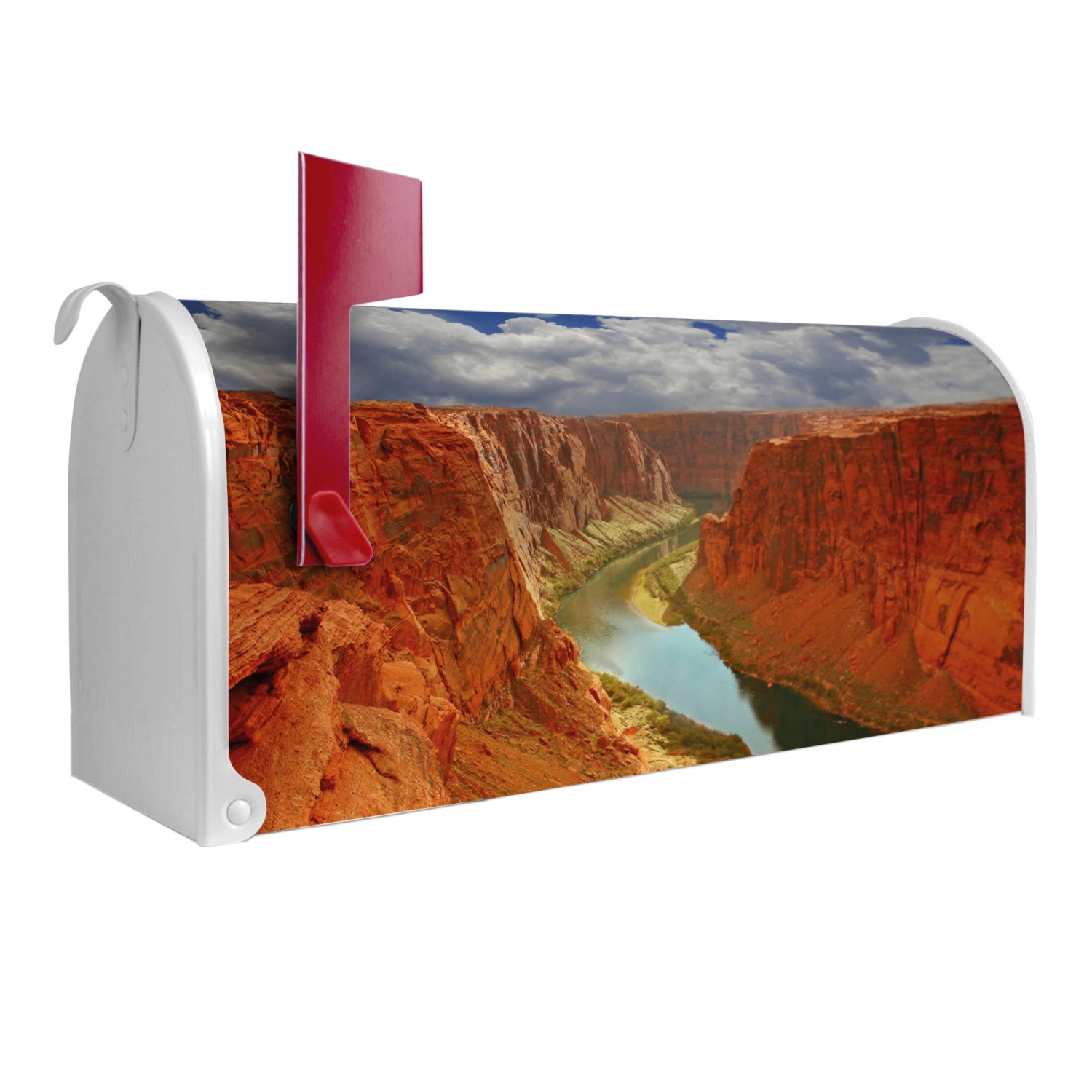 Banjado Amerikanischer Briefkasten Weiß 48x22x16cm US Mailbox Letterbox Pos günstig online kaufen