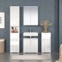 Weißer Trendteam Hochschrank Wons, 37 cm breit, Hochglanz, für Badezimmer.