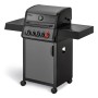 Enders Gasgrill Hyde 3 Sikr Turbo mit 3 Brennern und Seitenkocher in Schwarz.