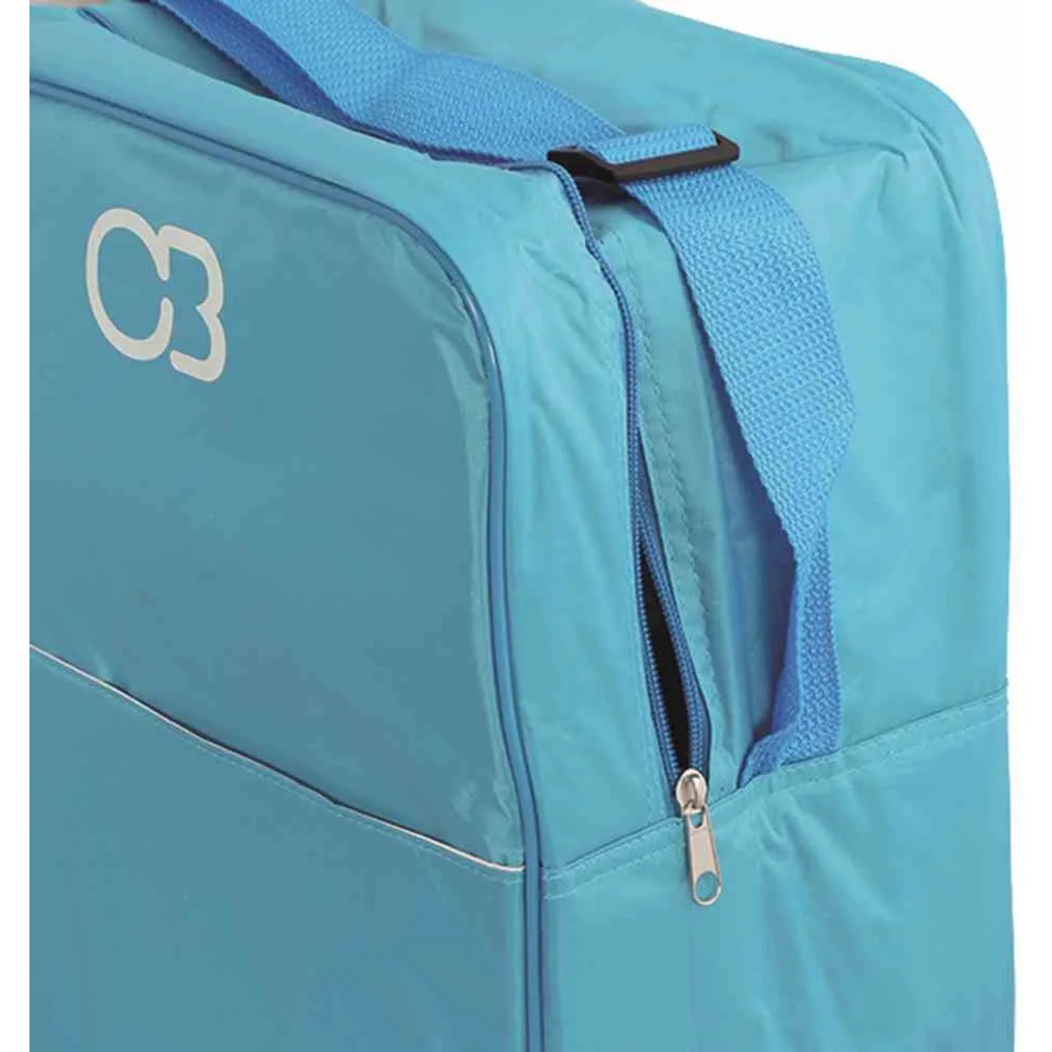 Blaue Connabride Kühltasche (17 l) mit Tragegurt und Reißverschluss.