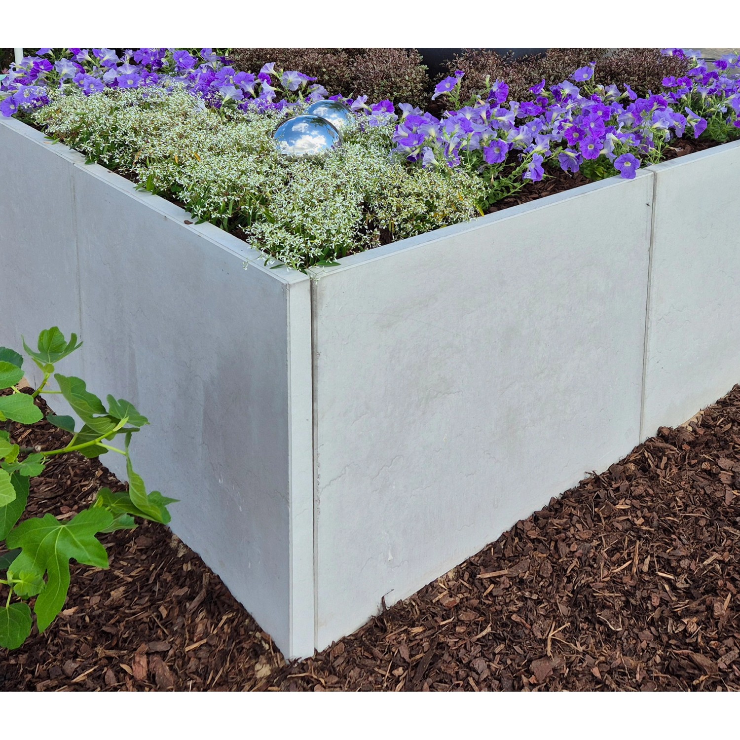 Diephaus L-Stein-Ecke Sichtbeton 100 cm x 100 cm x 45 cm x 5 cm Grau_2